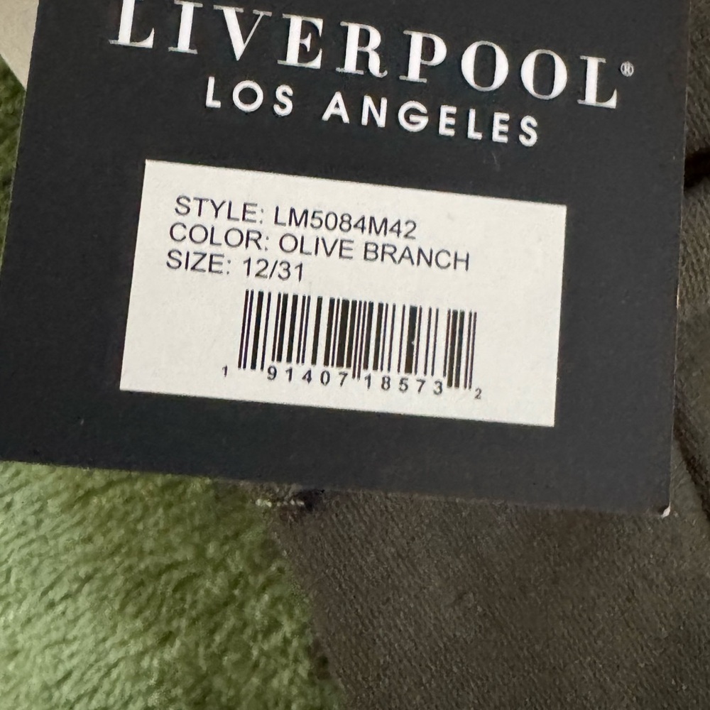 Liverpool Los Angeles Kelsey Knit ‘Olive Branch’ Trousers - Picture 8 of 8